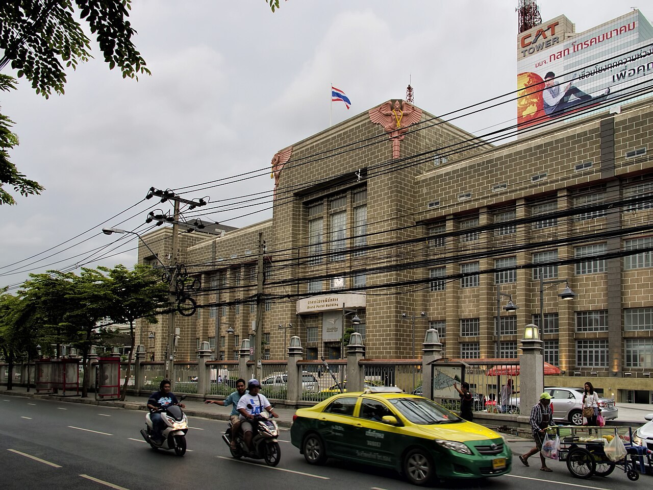 Bangkok’s Grand Postal Building viewed from Charoen Krung Road